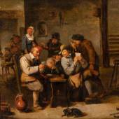  LOS 814 Teniers, David d.J Wirtshausinterieur mit Karten spielenden  2.400 EUR 
