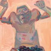 Maria Lassnig * (Kappel am Krappfeld/Kärnten 1919 - 2014 Wien)  Herbstbild / Herbst, 1983 Öl auf Leinwand; gerahmt; 111,5 × 81 cm Meistbot  € 300.000  (ohne Aufgeld)
