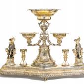 Monumentaler Tafelaufsatz  Silber (925er) | Teilweise vergoldet | ca. 22 kg Taxe: 30.000 – 35.000 Euro