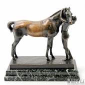 SCHMIDT-KESTNER, ERICH (1877-1941)  "Amazone mit Pferd". Bronze, dunkel patiniert. Signiert und Gießerstempel "Akt.Ges.Gladenbeck.Berlin", ...  Aufrufnummer: 841 Aufrufpreis: 600 Euro inkl. Aufgeld