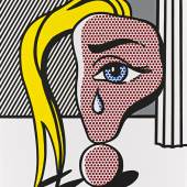 Roy Lichtenstein, Girl with Tear III, 1977; Öl und Magna auf Leinwand, 117 x 101,5 cm; Fondation Beyeler, Riehen/Basel, Sammlung Beyeler; © Estate of Roy Lichtenstein / 2019, ProLitteris, Zürich / Foto: Robert Bayer