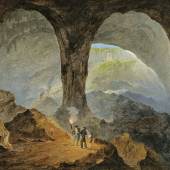 Peter Fendi Adelsberger Grotte bei Postojna, 1821 Öl auf Holz; 32 × 45 cm verkauft um € 47.800