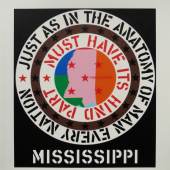 Robert Indiana / Mississippi / 53 x 46 cm / Siebdruck