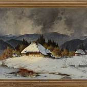 "Nasser Oktoberschnee im Zastlertal" von Karl Hauptmann (Freiburg 1880 - 1947 Herzogenhorn) fand für EUR 5.000,-  (Ausruf EUR 1.800,-).