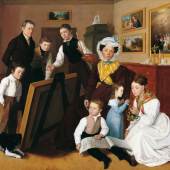 Leopold Stöber, Der junge Künstler im Kreise seiner Eltern und Geschwister, 1827 © LIECHTENSTEIN. The Princely Collections, Vaduz–Vienna, Foto: LIECHTENSTEIN. The Princely Collections, Vaduz–Vienna