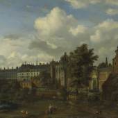 Jan van der Heyden (1637 – 1712), Das alte Palais in Brüssel, um 1665, Eichenholz, 50,8 x 63,5 cm © Bayerische Staatsgemäldesammlungen, Alte Pinakothek, München