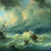 Raden Saleh Ben Jaggia (1811 – 1880) Schiffe auf stürmischer See | Öl auf Leinwand | 88 x 116cm Ergebnis: 768.000 Euro Int. Auktionsrekord für ein Seestück dieses Künstlers*
