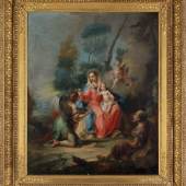730 Unbekannter Künstler, nach Tiepolo, 19.Jh., „Maria und Engel",  Öl/Lwd., 85 x 69 cm Ausruf EUR 300,-