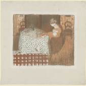 Édouard Vuillard, Probedruck zu: Maternité (Mutterschaft), 1896, Lithographie, 309 × 316 mm (Blattmaß, unregelmäßig)  © Staatliche Graphische Sammlung München