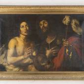 BERNARDO STROZZI (Werkstatt), Heiliger Sebastian und Heiliger Rocchus, Öl auf Leinwand