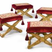 A Set of Four Empire Giltwood Pliants Early 19th century One Stamped Jacob d. R. Meslee Estimate $100/150,000