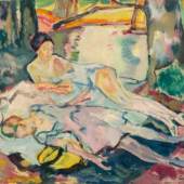 Leo Putz Siesta am Waldsee, 1925 Schätzpreis: 25.000 – 50.000 €