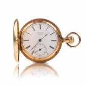 	 1088  Herrensavonette mit Uhrenkette. A. Lange & Söhne, Glashütte. 1883. 2.500 - 3.500 €