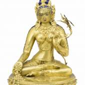 Abb. 87211: Weiße Tara, Tibet 18. Jh. (Bronze, H. 26, B. 18,5 cm), Limit 800 €, Zuschlag 185.000 €