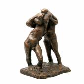 Los 831 HRDLICKA, ALFRED (1928 - 2009) seltene Skulptur zweier männlicher Akte als "Ringer"