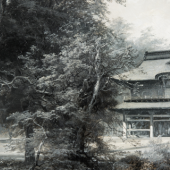 Tempel in Kamakura, Wilhelm Heine (1827–1885). Foto: MFK, Nicolai Kästner