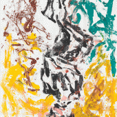 Georg Baselitz, Eisprinzessin, 2019. Oil on canvas. 250 x 200 cm (98.43 x 78.74 in). © The artist