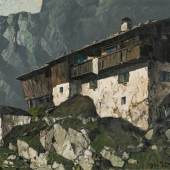 Oskar Mulley Bergbauernhof, 1931 Öl auf Leinwand 100 x 171 cm Schätzpreis: 25 000 - 50 000 €