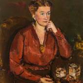 Lot 4 Anton Faistauer  Damenbildnis (des Künstlers Schwester Anna), um 1917/18 Öl auf Leinwand 85 x 66 cm Schätzpreis: 30 000 - 60 000 €