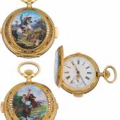 Lot 1164 Goldene Doppelmanteltaschenuhr mit Minutenrepetition und Chronograph La Chaux-de-Fonds, Ende 19. Jh. Dm. 5,2 cm Schätzpreis: 5 000 - 10 000 €