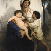 Lot 13 PROPERTY OF A LADY William Bouguereau LE SOMMEIL signed W-BOUGUEREAU and dated 1864 (upper left) oil on canvas 60 1/2 by 47 in.; 153.7 by 119.4 cm Sold for $970,000