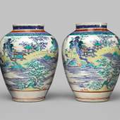 Lot 1194 Property From The Collection Of The Marquis Avati A Pair of Large 'Kakiemon' Vases Japan, Late 17th Century Estimate $25/35,000