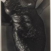 Lot 100 Man Ray 'TORSO (LAMA [SIC] SHEATH)' titled in pencil and with the photographer's '31 bis, Rue Campagne Première Paris XIV' studio stamp (Manford M28) on the reverse, framed, 1929 11 1/2  by 8 7/8  in. (29.2 by 22.5 cm.) Est. $80/120,000