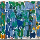 Lot 20 Property From An Important American Collection Joan Mitchell Parasol oil on canvas, in 3 parts Overall: 39 3/8 by 96 in. 100 by 243.8 cm. Executed in 1977. Estimate $1,500,000/2,000,000