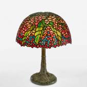 25 $106,250 (£82,205) $70,000 - 100,000 Anonymous Tiffany Studios, "Begonia" Table Lamp, leaded glass and patinated bronze, circa 1905