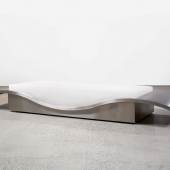 123 $87,500 (£67,698) $80,000 - 120,000 Anonymous Maria Pergay, "Flying Carpet" Daybed, stainless steel and leather upholstery, circa 1968