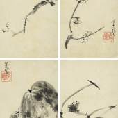 Lot 844 Zhu Da Flowers, Birds, Fish and Fruit Ink on paper, album of twelve leaves 28.7 by 19.7 cm, 11 ¼ by 7 ¾ in. Estimate $2.5/3.5 million Sold for $3,132,500