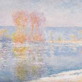 Lot 25 Claude Monet Les Glaçons, Bennecourt Painted in 1893 Oil on canvas 25 3/4 by 39 1/2 in. Estimate $18/25 million