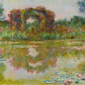 Claude Monet, Les Arceaux de roses, Giverny, 1913, oil on canvas