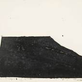 Another Kind Of Language: Drawings By Sculptors From The Betsy Witten Collection Lot 13 Richard Serra Study for Flat Rock signed with the artist's initials paintstick on paper 38 by 50 in. 96.5 by 127.4 cm. Executed in 1981. Estimate $200/300,000