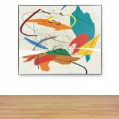Lot 424 A Diversity Of Voices: Property From A Prominent Midwest Collection Julie Mehretu UNTITLED 2 signed and dated 1999 on the reverse ink and polymer on canvas mounted to board  59 3/4 by 71 3/4 in. 151.8 by 182.2 cm. Estimate $1/1.5 million Sold for $2,535,000