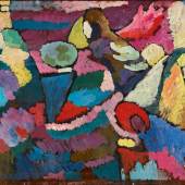 9930 Lot 6, Wassily Kandinsky, Improvisation auf Mahagoni (Improvisation on Mahogany), Oil on mahogany panel, 1910