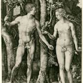 Albrecht Dürer Adam und Eva, 1504 Kupferstich, 25,1 x 19 cm Kunsthaus Zürich, Grafische Sammlung