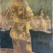 Thinking about Gmunden, 1947, Öl auf Karton, 46,5 x 31 cm (Titelbild Ausstellung)