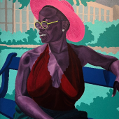  Qhamanande Maswana  „At the park”, 2022 Acryl auf Leinwand, 166 x 120 cm, Bild: Schütz Art Society