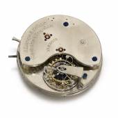 A. Lange & Söhne, silver open.faced keyless tourbillon watch, 1924, movement, Sotheby's Geneva 11 November 2019