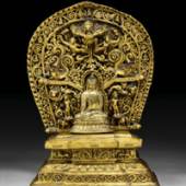 Lot 132
BUDDHA SHAKYAMUNI. Feuervergoldete Bronze. Tibet,
12.-14. Jh., H 38 cm.

Schätzung: 
CHF 90 000.- /
120 000.-
