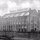 Historische Aufnahme des Gebäudes der JSC Düsseldorf, um 1911/12. / Historical photograph of the JSC Düsseldorf building, circa 1911/12.