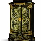 A Louis XIV style gilt-bronze mounted, ebony and brass boulle marquetry small armoire, by Joseph Cremer, circa 1860, est. £60,000-90,000