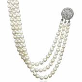 A natural pearl and diamond necklace - Royal Jewels from the Bourbon Parma Family - Sotheby's November 2018