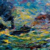 Emil Nolde (1867–1956) Segler im Wind, 1910, Öl auf Leinwand, 94 x 109 cm, Sammlung Rauert in der Hamburger Kunsthalle, © Hamburger Kunsthalle, Photo: Dirk Dunkelberg, Berlin