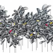 ABB.: KEF! - Peaceful release inside the storm # 2020, Acryl und Tinte auf Leinwand, 100 x 150 cm