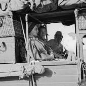 Agnes Schulz, Ruth Cuno und Leo Frobenius in der Sahara, Libyen, 1932