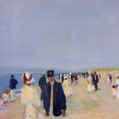 Albert Weisgerber, Strand auf Norderney, 1910, 79,5 x 70 cm, Öl auf Leinwand, 