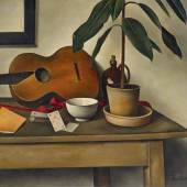 „Stillleben mit Gitarre“ (1926) von Alexander Kanoldt (c) Van Ham