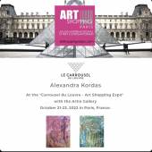 Alexandra Kordas @ “ART SHOPPING” im Le Carousel du Louvre, Paris, Frankreich/Stand Artio Gallery, Toronto 21.-23.Oktober 22